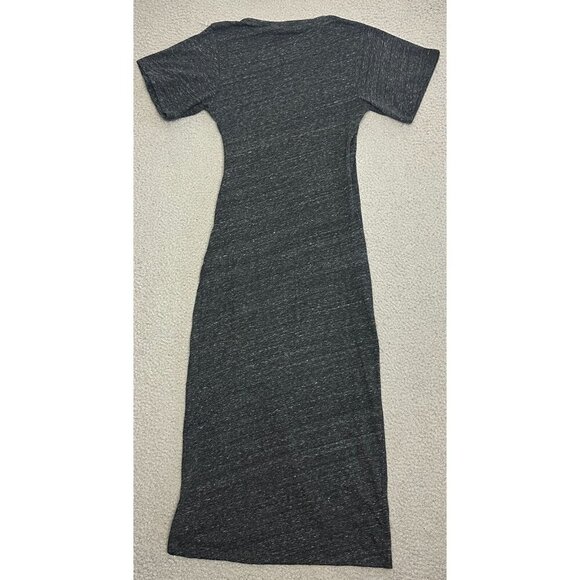 IRO PARIS Jersey Stretchy Sheath Maxi Dress Ruched Sexy Slit - Picture 4 of 16